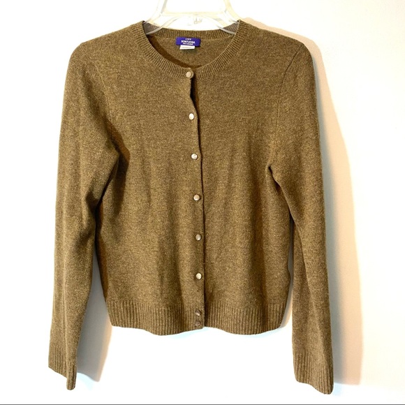 J. Crew Sweaters - J.Crew Cashmere Sontuosa Cardigan Sweater Brown M